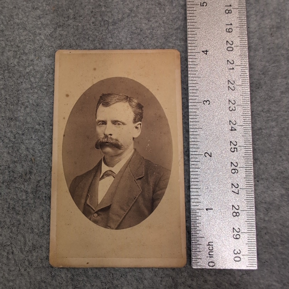 Antique 1880s Cabinet Card Photo Charlie Sampson Goodwater Alabama M. M. Gardner - Picture 6 of 7